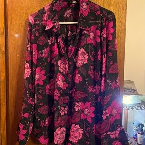 Beautiful Women button up shirt